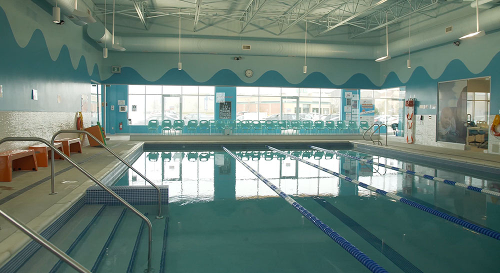 Russell Aquatic Swim School's indoor teaching pool